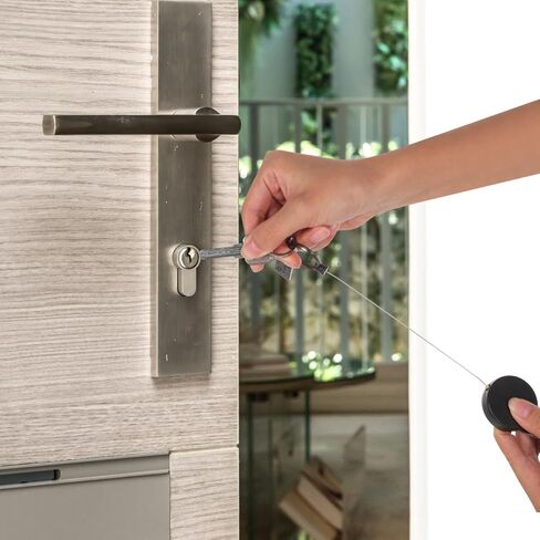 حبل سلسلة مفاتيح قابل للسحب من NUOBESTY مع سلك تلسكوبي عالي التحمل وحلقة تسلق آمنة للشارة للتنزه في الهواء الطلق والاستخدام اليومي حلقة مفاتيح حبل قابلة للتمدد in Kuwait