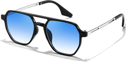 FEISEDY Retro 70s Aviator Sunglasses for Women Men Vintage Square Trendy Oversized Shades UV400 B0145 in Saudi Arabia