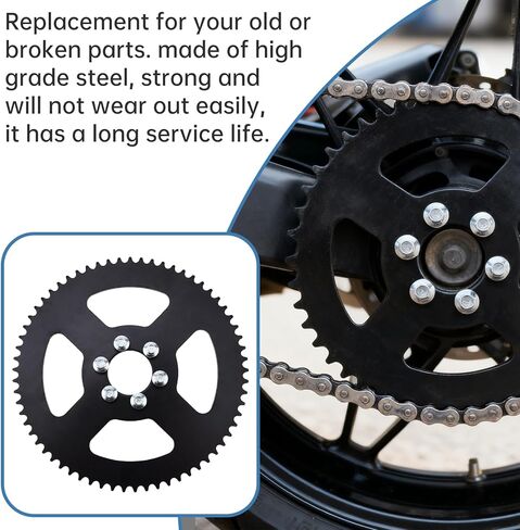 Windance 65 Teeth #35 Chain 37mm Bore Rear Sprocket Fit for Coleman Baja TrailMaster Mini Motorcycle Dirt Bike Go Kart / CT100U CC100X CK100 79cc 97cc 100cc, 65T Dirve Chain Sprocket in Saudi Arabia