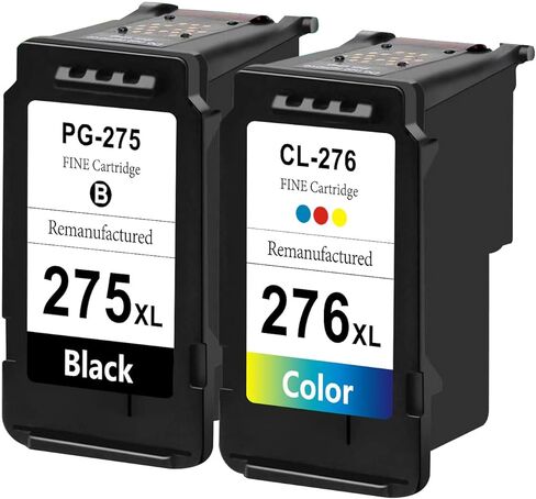 SanSeCai PG-275XL CL-276XL Remanufactured Ink Cartridge Value Pack Cartridges Compatible with Canon Pixma TS3520, TS3522, TR4720, MG3620 Printer 1 Black 1 Tri-Color in Saudi Arabia