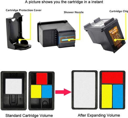 SanSeCai PG-275XL CL-276XL Remanufactured Ink Cartridge Value Pack Cartridges Compatible with Canon Pixma TS3520, TS3522, TR4720, MG3620 Printer 1 Black 1 Tri-Color in Saudi Arabia