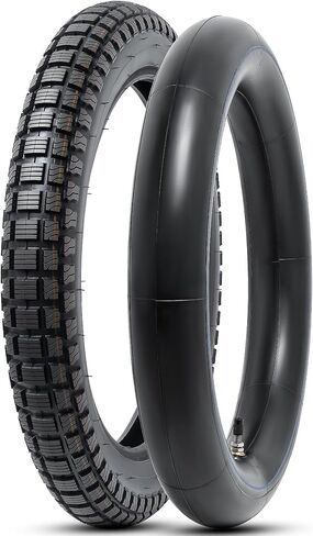 إطار أمامي/خلفي للدراجة الترابية 3.50-18 4PR TT 56P وأنبوب داخلي عالي التحمل متوافق مع إطار الدراجة/الدراجة النارية للطرق الوعرة 3.50-18 (P-119) in Saudi Arabia