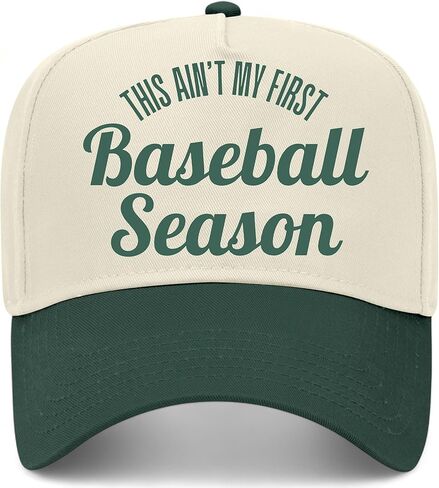 This Ain't My First Baseball Season Hat | Premium Adjustable Snapback Baseball Vintage Trucker Hats for Men & Women in Saudi Arabia