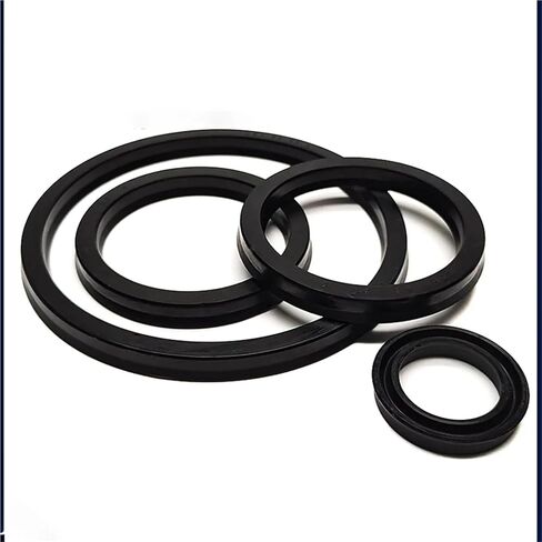 2PCS Black UN/USH/UNS Hydraulic Cylinder Oil Seal Ring Nitrile Rubber (NBR) Y-shaped Cylinder Seal Ring Thickness 5mm(12.5x20.5x5mm 2PCS) in Kuwait