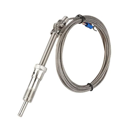 WRNT-201 1-10m M12 Type K/E/ PT100 Compression Spring Shielded Wire Thermocouple Temperature Sensor for Temperature Controller(PT100 Type 1M) in Saudi Arabia