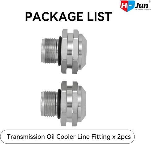 طقم موصل أنبوب زيت مبرد ناقل الحركة متوافق مع Ford F-350 Super Duty F-250 Super Duty 2005-2007 6.8L 6.0L، تجهيزات خط تبريد المبرد (الخيط 11/16-20UNF) in Kuwait