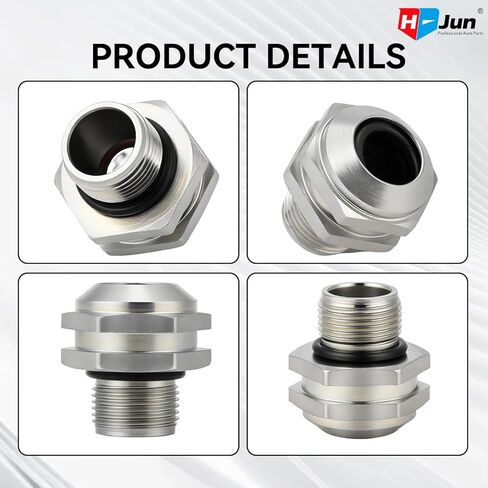 طقم موصل أنبوب زيت مبرد ناقل الحركة متوافق مع Ford F-350 Super Duty F-250 Super Duty 2005-2007 6.8L 6.0L، تجهيزات خط تبريد المبرد (الخيط 11/16-20UNF) in Kuwait