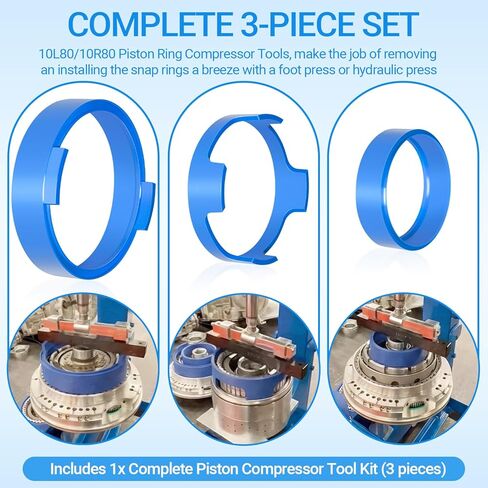 10R80 10L80 Piston Compressor Tool Kit for Ford F-150 Mustang Explorer & GM Transmission Rebuild - Heavy Duty Clutch Spring Compressor & Snap Ring Removal Tool in Saudi Arabia
