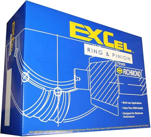 EXCEL D30513FJK, Differential Ring & Pinion, For Dana 30 JK Reverse, 5.13 Ratio, 10-Bolt, 24 Spline, 8 Pinion & 41 Ring Tooth – Fits Jeep Wrangler (2007-2023), Replaces Motive Gear D30-513RJK in Kuwait