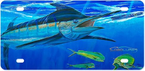 LPG Big Game Marlin Mahi and Tuna Fishing Aluminum License Plate (Bill Buster Marlin) in Kuwait