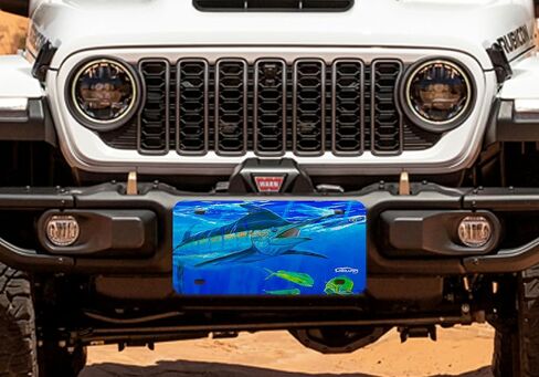 LPG Big Game Marlin Mahi and Tuna Fishing Aluminum License Plate (Bill Buster Marlin) in Kuwait