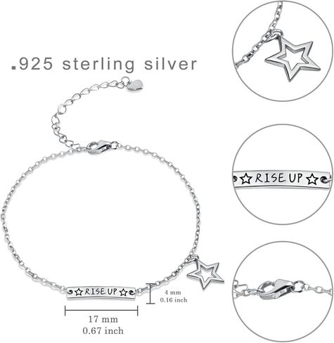 Rise up Spiral Wrap bracelet, Hamilton Music Inspired Star Gift for Fan, Inspiration Motivation Hamilton Gifts Jewelry in Saudi Arabia