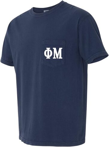تي شيرت Phi Mu Sorority ذو ألوان مريحة وجيب in Kuwait