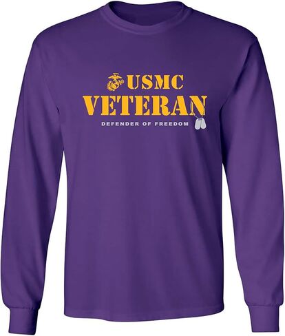 USMC Veteran Defender of Freedom Adult Long Sleeve T-Shirt in Saudi Arabia