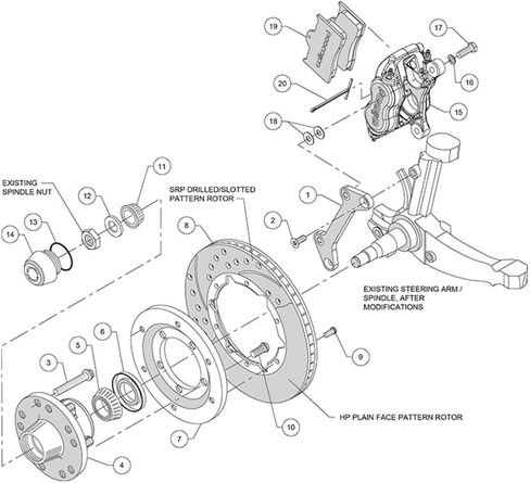 Wilwood 14011009DR Front Brake Kit in Saudi Arabia