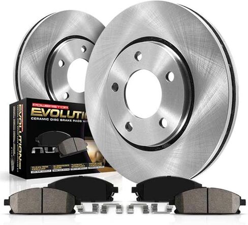 PowerStop Rear Brake Kit For Ford Fusion 2013-16 | Lincoln MKZ 2013-16 - Disc Rotors & Ceramic Brake Pads Replacement, KOE6559 in Saudi Arabia