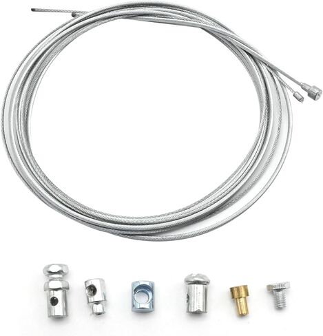 Universal Motorcycle Throttle Clutch Brake Cable Repair Kit with Clamp Nipples Replacement for Honda Motorcycle ATV Motorcross Bicycle Scooter Bike in Saudi Arabia