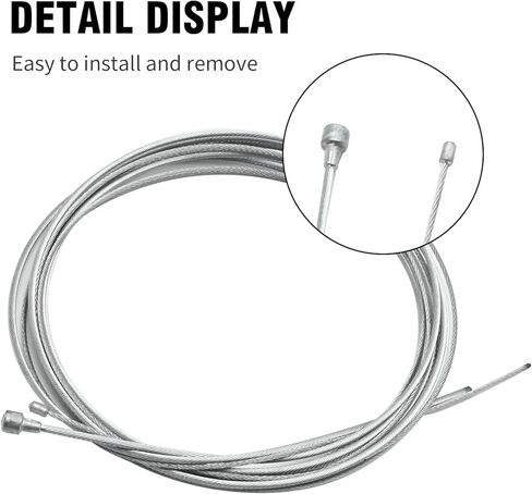 Universal Motorcycle Throttle Clutch Brake Cable Repair Kit with Clamp Nipples Replacement for Honda Motorcycle ATV Motorcross Bicycle Scooter Bike in Saudi Arabia