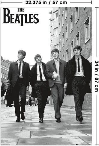 Trends International The Beatles - In London Wall Poster, 22.375" x 34", Poster & Mount Bundle in Saudi Arabia