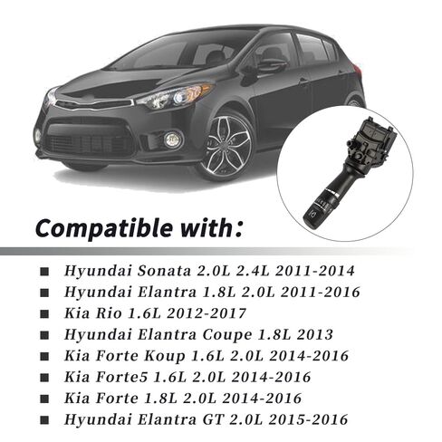 Windshield Wiper Control Switch 934201U000 Compatible with Hyundai Sonata 2.0L 2.4L 2011-2014，Elantra 1.8L 2.0L 2011-2016, Kia Rio 1.6L, Elantra Coupe 1.8L and More in Saudi Arabia