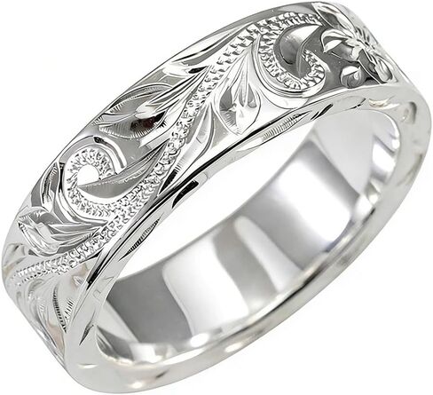 Tuwiqsdi Vine Ring Fashion Jewelry 925 Sterling Silver Minimalist Relief Vine Flower Ring Band Size 5-12 for Women(9) in Saudi Arabia