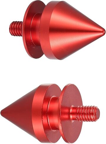 4 Pcs Universal Aluminum Bumper Quick Release Fasteners for Car Sharp anti-collision Fasteners Washers Kit for Car Front Rear Bumper Trunk Fender Hatch Lids (Red) in Saudi Arabia