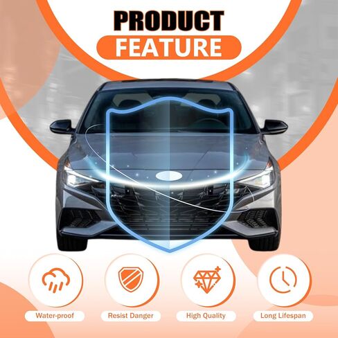 JX RACING Front Bumper Kit Assembly Compatible with Hyundai Elantra Sedan 2021-2023 Bumper Cover & Grille Grill & LED DRL Foglight & Radiator Support & Bracket 6513-F3500 86555-F3500 86510-AA000 in Kuwait