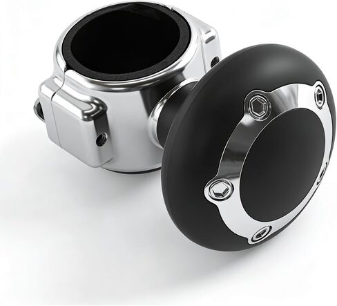 1 Pack Steering Wheel Knob Spinner, Suicide Knob for Steering Wheel, Boat Steer Wheels Up to 1.6" Vehicle Power Handle Ball for Effortless Spinning Universal for Truck Semi Tractor in Kuwait