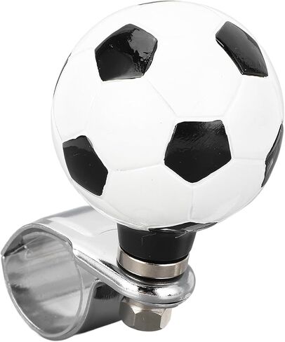 Soccer Ball Design Resin Steering Wheel Spinner Knob for Car Truck Tractor Boat Comfortable Grip Ergonomic Soccer Fans in Saudi Arabia