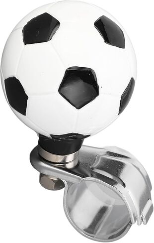 Soccer Ball Design Resin Steering Wheel Spinner Knob for Car Truck Tractor Boat Comfortable Grip Ergonomic Soccer Fans in Saudi Arabia