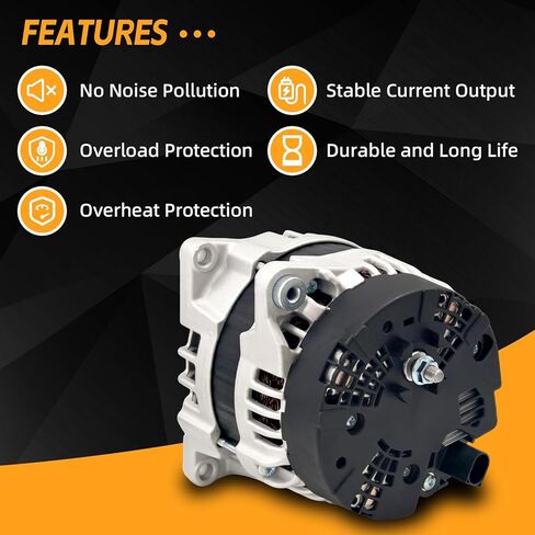 Alternator 12V 150A Compatible with Mercedes-Benz CLA250 2014-2019 L4 2.0L, GLA250 2015-2020 L4 2.0L, 0125711055 0125711030 in Kuwait