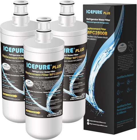 ICEPURE 3US-AF01 Under Sink Water Filter, Compatible with Standard Filtrete 3US-AF01, 3US-AS01, Whirlpool WHCF-SRC, WHCF-SUFC, WHCF-SUF, Pack of 2 in Saudi Arabia