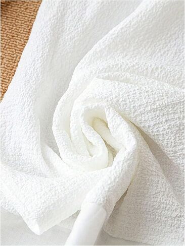 WDIRARA Women's Elastic Waist Wide Leg Pants Boho Hollow Eyelet Embroidered Loose Pants in Kuwait