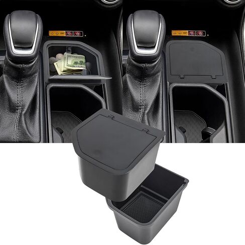 2PCS Center Console Cup Holder Organizer Compatible with 2023 2024 2025 2026 Toyota Grand Highlander Insert Coin Storage Box Interior Accessories in Kuwait