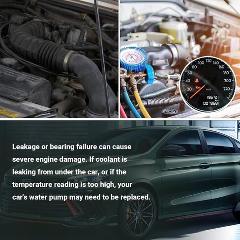 Water Pump W/Gasket Compatible with Chrysler Aspen 5.7L V8 2009 & for Dodge Ram 1500 Pickup 5.7L V8 09-10 & for Ram 1500 5.7L V8 11-20 Waterpump Car OEM AW6341 68346912AA in Kuwait