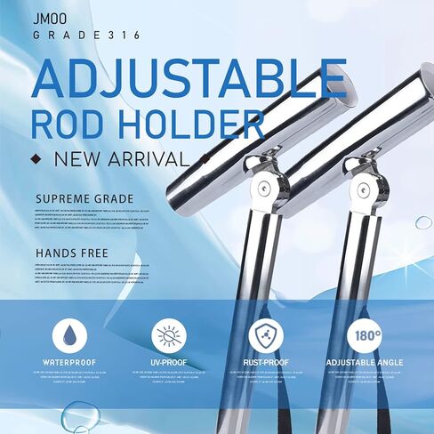 Stainless Steel Fishing Rod Holder Outrigger for Marine Yacht, Boat, Kayak, Camper, Truck, RV in Kuwait