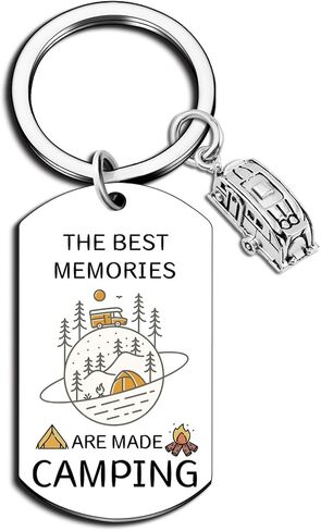 Camping Essentials Cool Rv Stuff Camper Keychain Happy Camper Decor Camping Gifts For Women Campfire Travel Trailer Accessories Rv Gifts For Women Men Birthday Christmas in Saudi Arabia