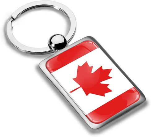 3D Metal Canada Canadian National Flag Keyring Key Chain Gift Men Women Keychain Giftbox KK 226 in Saudi Arabia