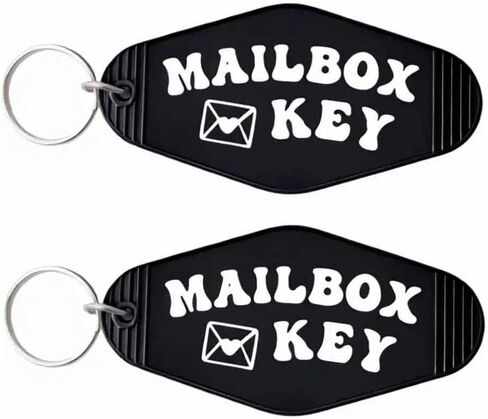 Lemua Mailbox Keychain 2 Pack Keychains for Mailbox Key Mail Box Key Chain Plastic Motel Key Rings in Saudi Arabia