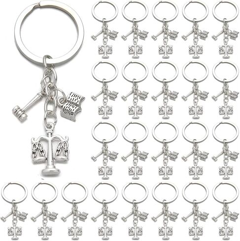 PHAETON 40PCS Lawyer Keychain law School Student Gift Scales of Justice Lawyer Gift Inspirational Keychain in Saudi Arabia