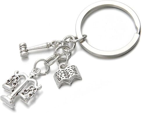 PHAETON 40PCS Lawyer Keychain law School Student Gift Scales of Justice Lawyer Gift Inspirational Keychain in Saudi Arabia