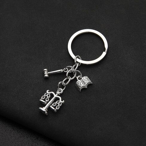 PHAETON 40PCS Lawyer Keychain law School Student Gift Scales of Justice Lawyer Gift Inspirational Keychain in Saudi Arabia