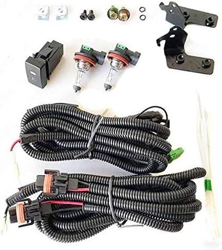 Clear Lens Fog Light Kit Compatible with 2006 2007 Honda Accord Sedan 4 Door Sedan (JDM bumper only) in Kuwait