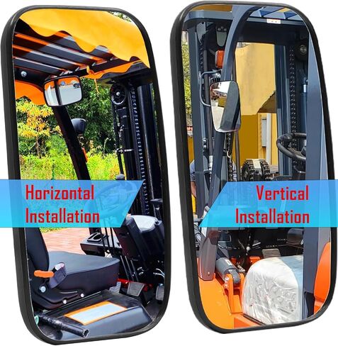 Tractor Mirrors,Forklifts Mirror, Universal Truck Mirror, Rear or Side View Reversing Mirrors 9x5inch 1Pcs in Kuwait