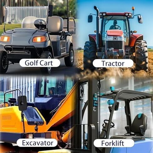 Tractor Mirrors,Forklifts Mirror, Universal Truck Mirror, Rear or Side View Reversing Mirrors 9x5inch 1Pcs in Kuwait