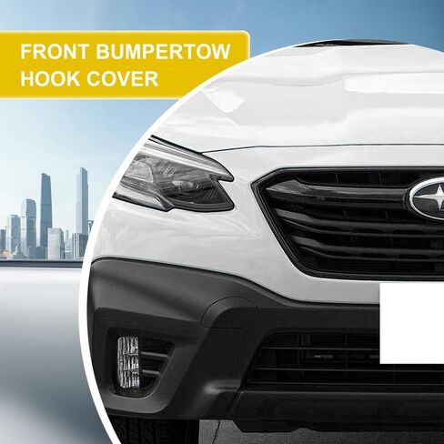 Car Front Bumper Tow Hook Cover Compatible with Subaru Outback 2020 2021 2022 Trailer Cover Cap 57731AN01A Towing Eye Cap Matte Black Right Passenger Side in Saudi Arabia