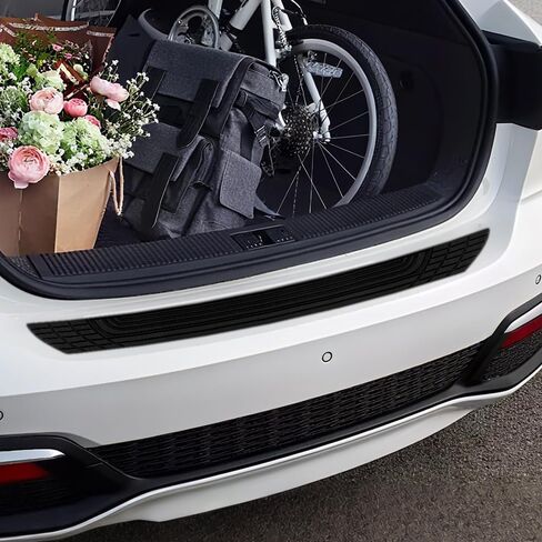 واقي ممتص الصدمات الخلفي للسيارة، واقي ممتص للصدمات، واقي دخول باب صندوق السيارة المطاطي المضاد للخدش، ملحقات السيارة الخارجية شريط حماية الباب الخلفي غير قابل للانزلاق عالمي لشاحنة الدفع الرباعي in Kuwait