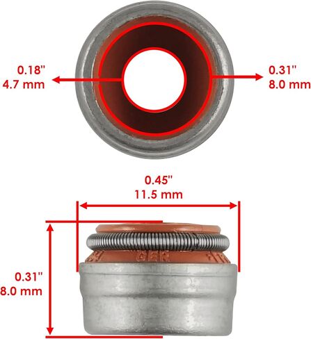 Caltric 4x Valve Stem Seal Compatible with Can-am Maverick 1000 2013/420430420 in Saudi Arabia