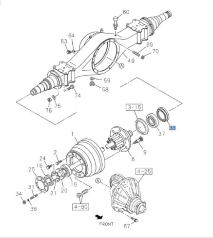 Oil Seal Rear Wheel Inner 80 * 113 * 20.6/24.1 for Isuzu NQR NPR-HD NPR 4HK1 4HE1 4JJ1 98-24 in Kuwait
