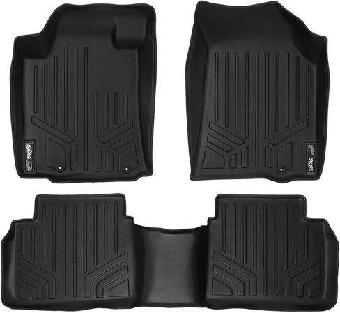 MAXLINER Custom Fit Floor Mats 2 Row Liner Set Black Compatible with 2019-2023 Nissan Altima in Saudi Arabia